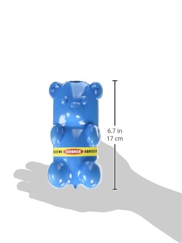 Ruff Dawg Gummy Bear Crunch Rubber Dog Toy Assorted Neon Colors