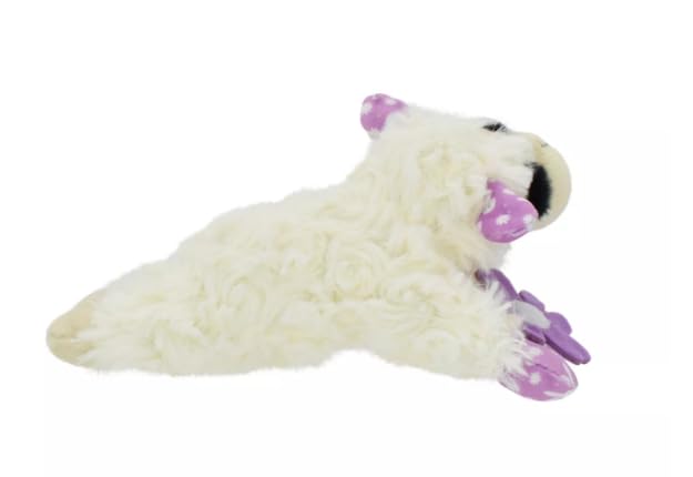 Multipet Lamb Chop Flower Bunny Print Dog Toy - 8