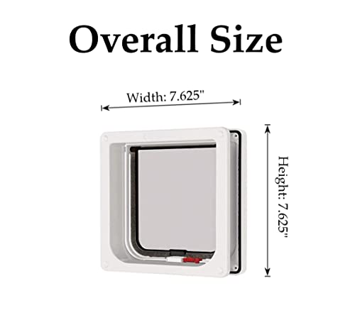 Cat Mate Lockable Cat Flap with Door Liner, White