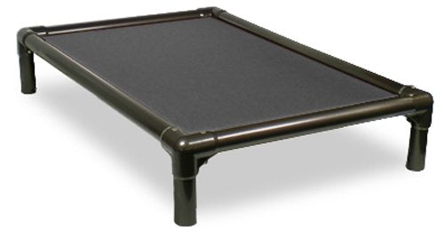 Kuranda Chewproof Dog Bed - Walnut PVC - 44'' x 27'' - Cordura Nylon - Smoke