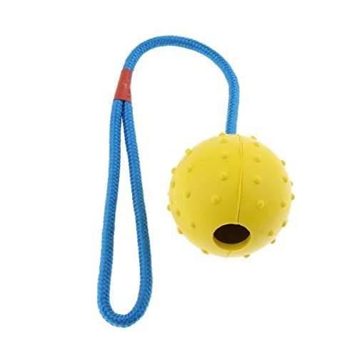 Bnf 2Xpet Dog And Cat Interactive Play Interactive Ball With Rope Toy Yellow | Pet Supplies | Dog Supplies | Toys