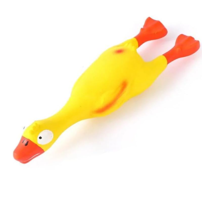 Bohobark Squeaker Interactive Screaming Duck Toy Squeeze Playing Toy For Kids Adults Large And Small Dogs Medium Size