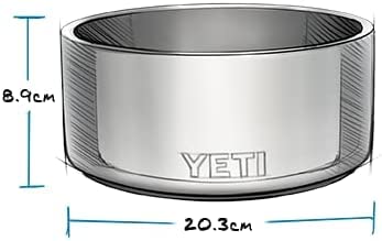 YETI Boomer 8, Stainless Steel, Non-Slip Dog Bowl, Holds 64 Ounces, Alpine Yellow