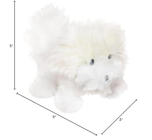 Oscar Newman Bichon Pipsqueak Toy, 5-Inch Length, White