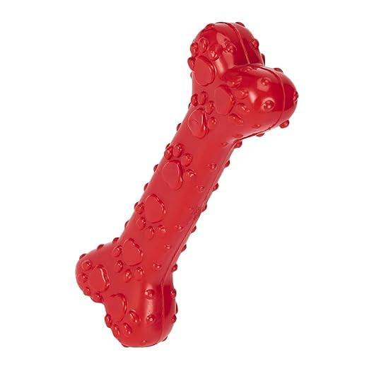 Furbies NonToxic Natural Rubber Teething Dog Chew Bone Toy | For Puppy Adult And Dog Durable Teething, Large Chew Toy (8.5 Inch