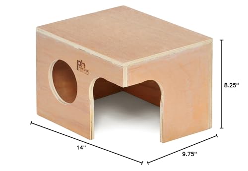 Prevue Pet Products Wood Rabbit Hut 1123 - Natural Pet-Safe Plywood, Sized for Rabbits