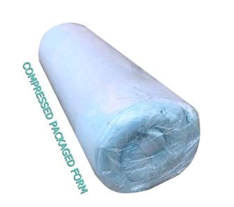 High Density Solid Blue Cooling Gel Infused Memory Foam Pad Dog Pet Bed + Internal Waterproof Cover (55X37X4 Inches (2Pack))