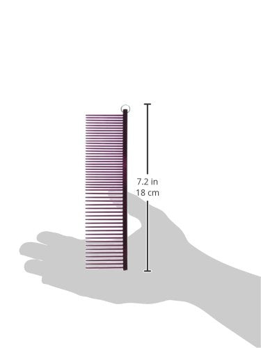 Resco Professional Anti-Static Best Dog, Cat, Pet Grooming Comb, Medium/Coarse Tooth Spacing, 1.5-Inch Pins, Candy Red
