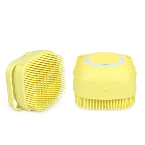 Psk Pet Mart Multifunctional Pet Bath Massage Brush Silicone Foaming Bath Brush Pet Care Hair Removal Beauty Flea Comb Pet Suppl