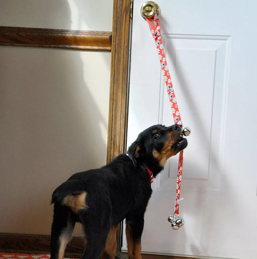 Coastal Pet Advance Potty Training Bells For Dogs Red Paws