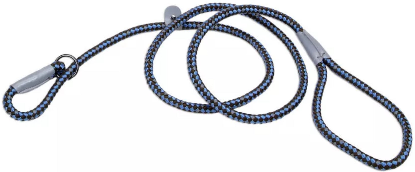 Coastal Pet K9 Explorer Reflective Braided Slip Leash Sapphire