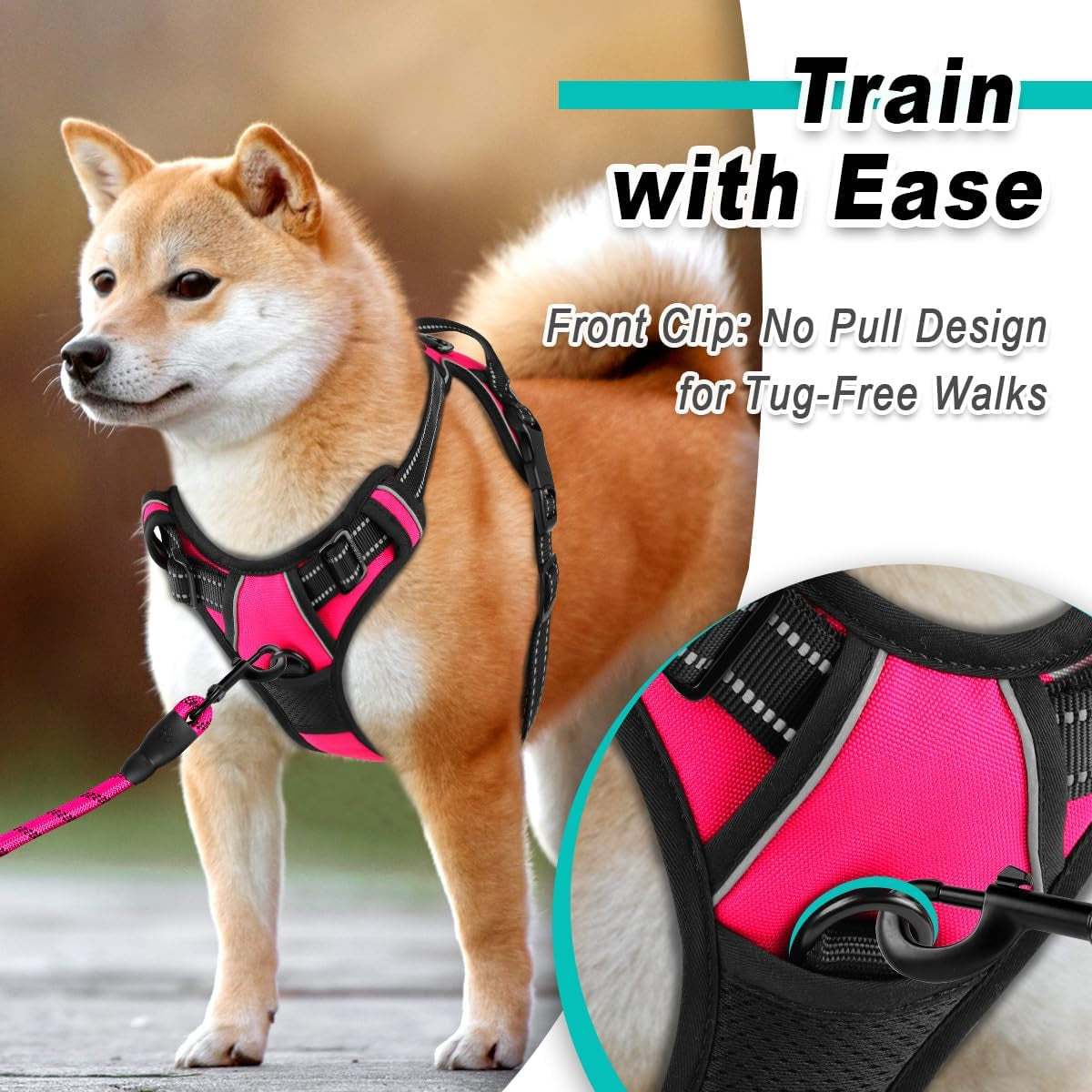 No Pull Dog Harness Adjustable Reflective Oxford Vest Small Medium Large Dogs