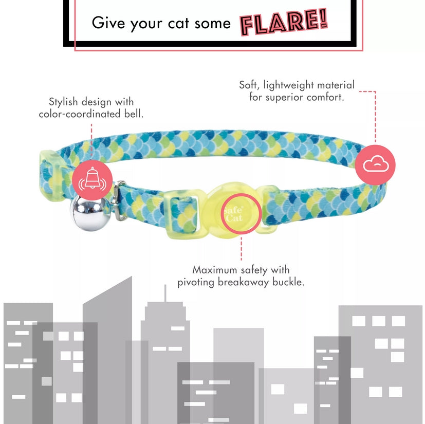 Coastal Pet Safe Cat Adjustable Breakaway Collar Pink Skulls