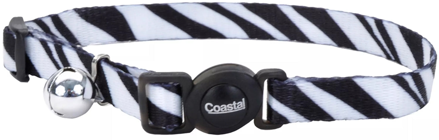 Coastal Pet Safe Cat Adjustable Breakaway Collar Zebra