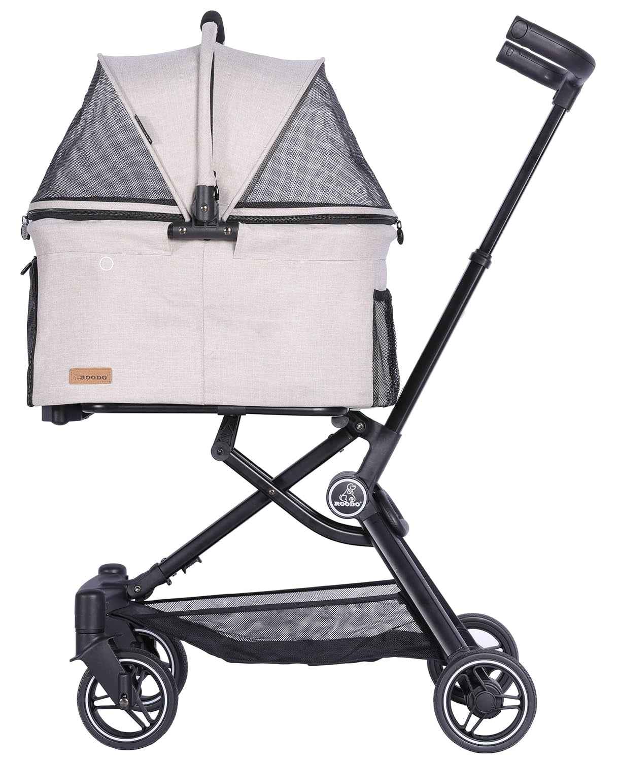 3 in 1 Pet Stroller Dog Cat Travel System Detachable Carrier Foldable 30lb