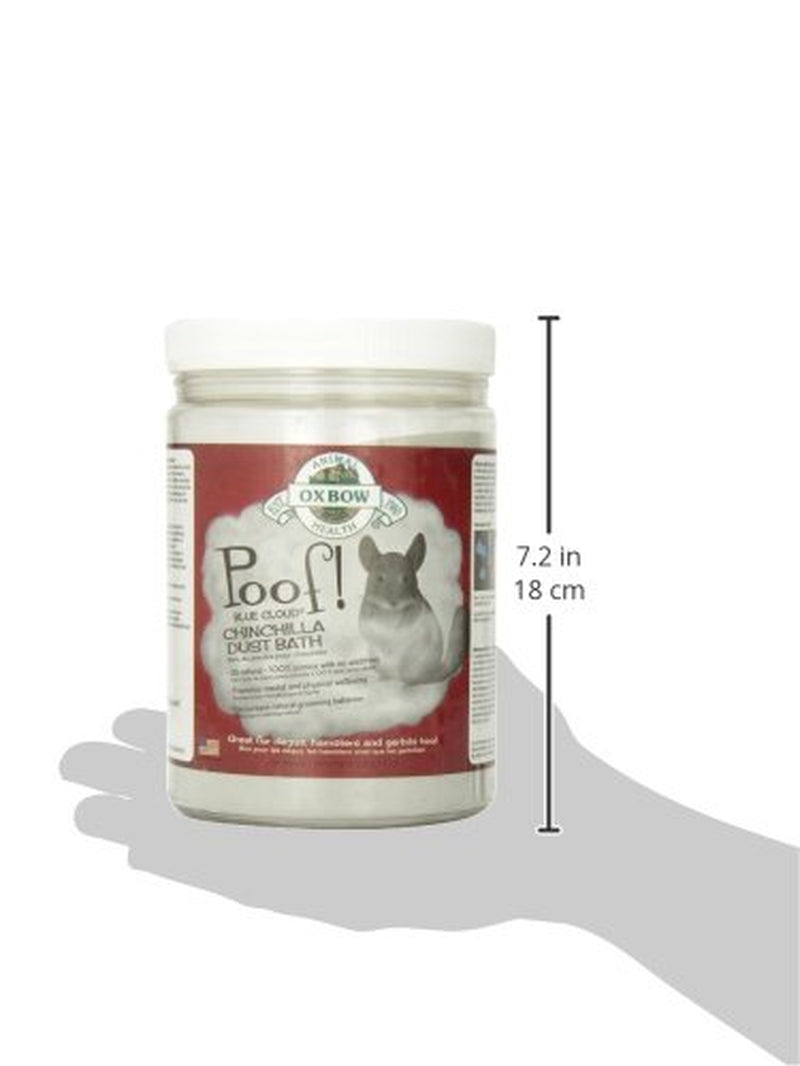 Oxbow POOF! Chinchilla Dust Bath Natural Blue Beauty Grooming Powder 2.5lb