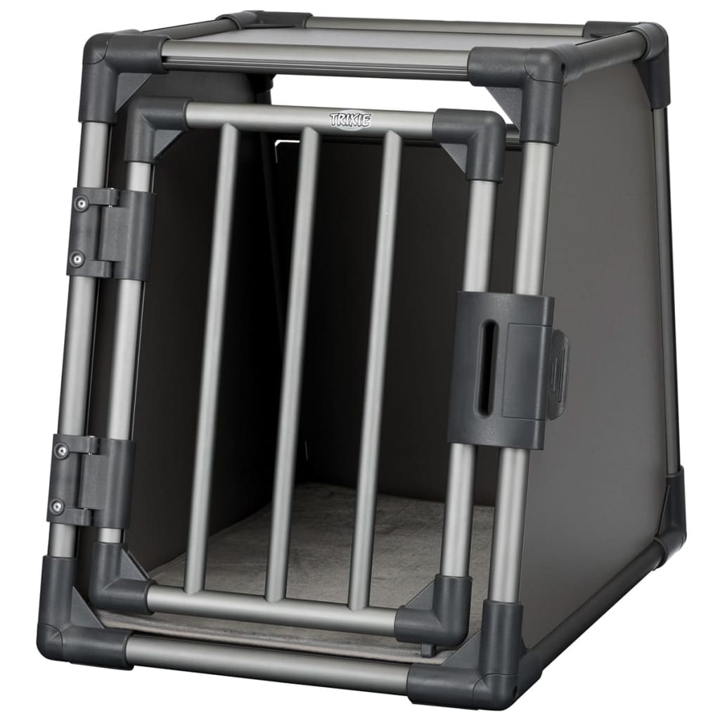 Trixie Hunde-Transportbox Gre S Aluminium Graphitgrau 39335