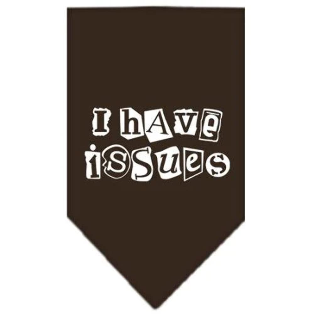 Mirage Pet Products I Have Issues Screen Print Bandana for Pets, Large, Light Pink