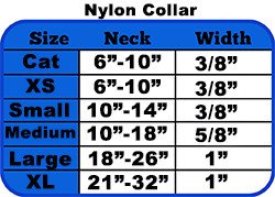 Pet Dog & Cat Nylon Collar or Leash, "Beach Babe" MD Collar