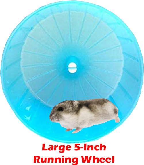 Large Multi-Floors Hamster Mansion Mouse Habitat Gerbil Home Rat House Small Animal Critter Cage (2-Floors, Blue)