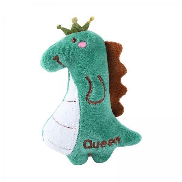 Ujeavette 5Xcat Catnip Toy Gift Kitten Interactive Plush Toy Bite Resistant Chewing Toy Greendinosaur 11.5Cm