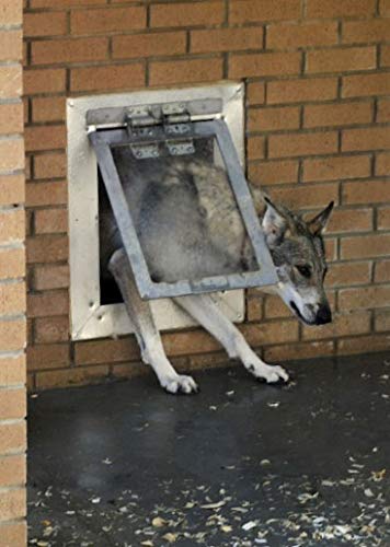 Gun Dog House Metal Door | Chew Proof, Weather Tight, Energy Efficient | 18'X 28' Frame, Fits Dogs 120-200 Lbs