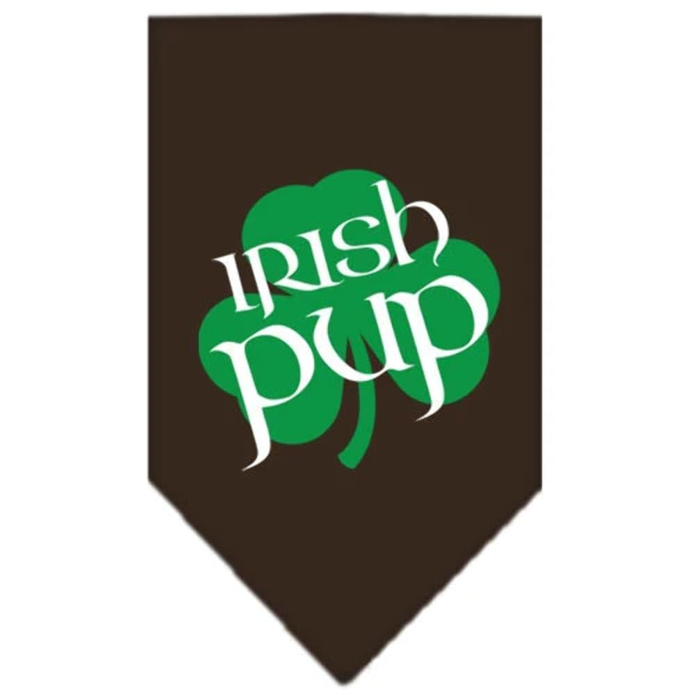 Mirage Pet Products Irish Pup Screen Print Bandana, Small, Cocoa