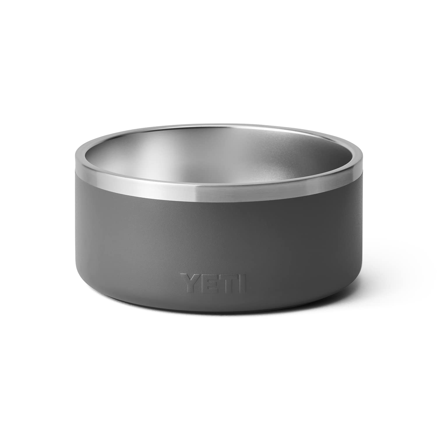 YETI Boomer 8, Stainless Steel, Non-Slip Dog Bowl, Holds 64 Ounces, Charcoal