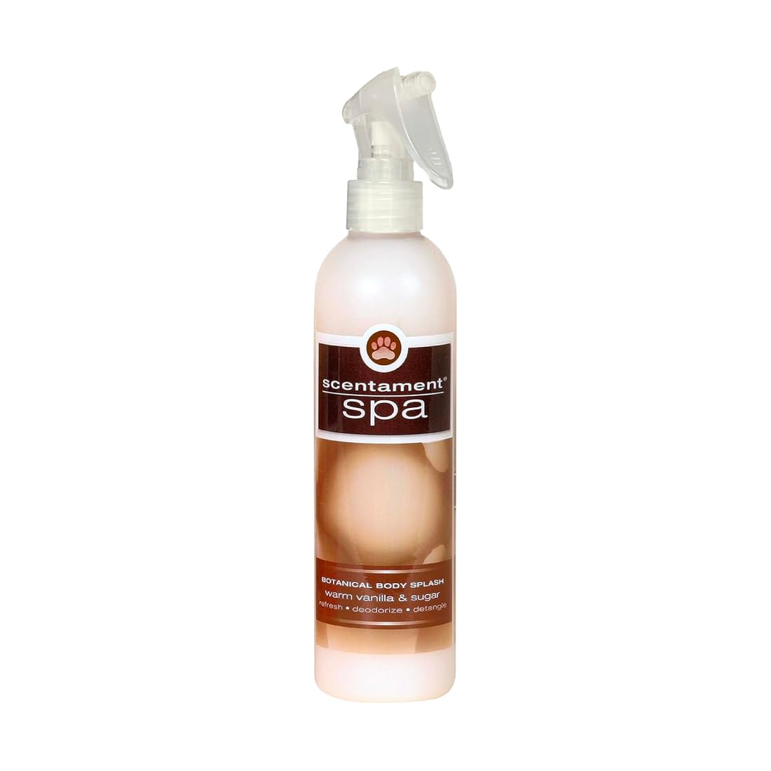 Best Shot Scentament Spa Botanical Body Splash, Detangler Spray, Hypoallergenic Body Spray for Cat, Dog, Warm Vanilla Sugar, 8 O
