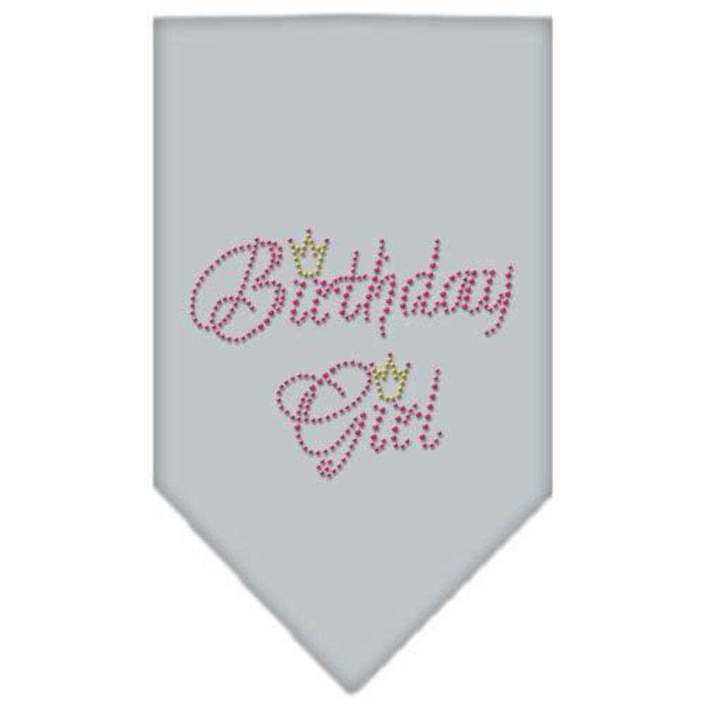Mirage Pet Products Birthday Girl Rhinestone Bandana, Small, Purple