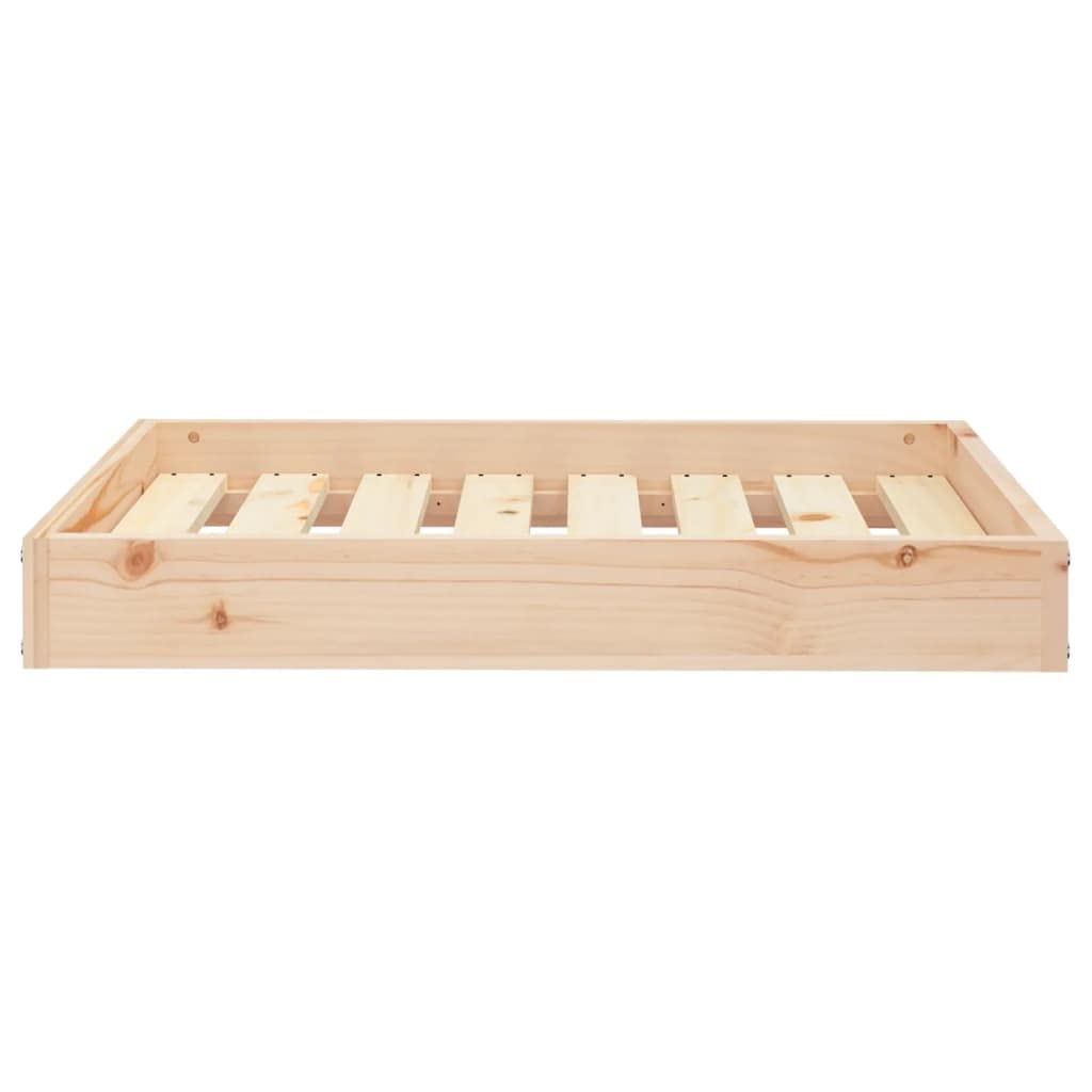 vidaXL Solid Wood Pine Dog Bed, ic Design, Timber Pet Bed with Easy Assembly and Perfect Dimensions for Small to Medium Dogs, Pe