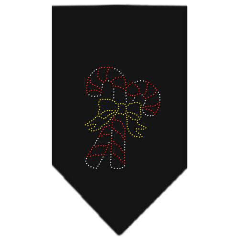 Mirage Pet Products Candy Canes Rhinestone Bandana, Large, Cocoa