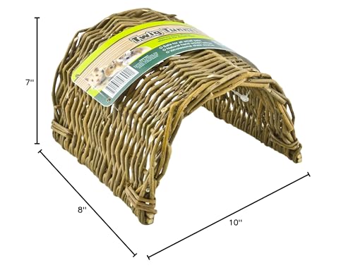 Ware Manufacturing Hand Woven Willow Twig Tunnel Small Pet Hideout, Large