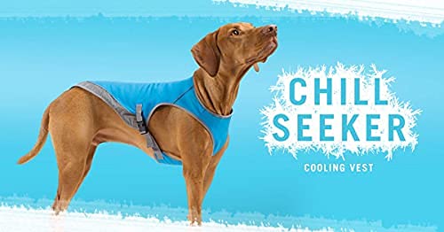 Canada Pooch Dog Cooling Vest - Evaporative Cooling Vest For Dogs With Breathable Mesh Material & Reflective Lining, Adjustable For Dogs 8 (7-9' Back Length), Tie Dye