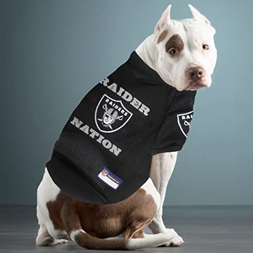 Pets First OAK-4000-MD Raiders Raglan Jersey, Multicolor, One Size