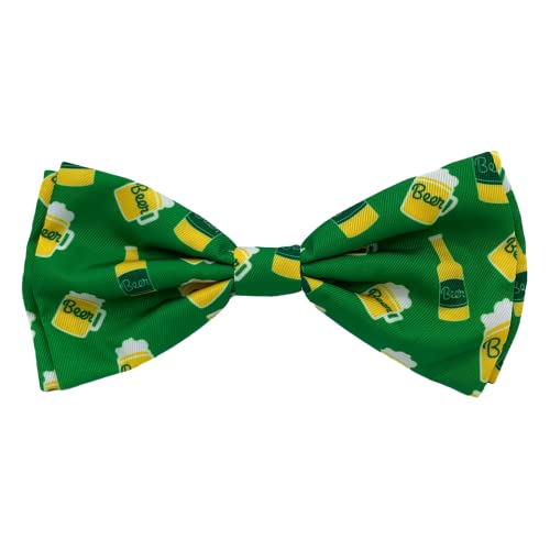 Huxley & Kent Bow Tie For Pets - Irish Suds (Extra-Large) - St. Patricks Day Bow Tie Collar Attachment - Fun Bow Ties For Dogs &