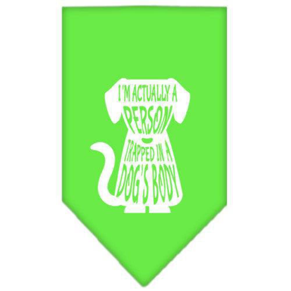 Mirage Pet Products Trapped Screen Print Bandana for Pets, Large, Red