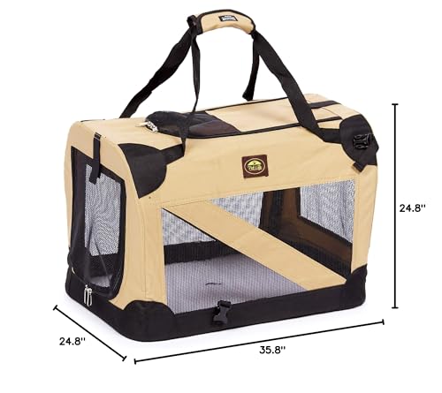 Pet Dog Folding Crate, Collapsible Folding Dog Pet House Extra Large