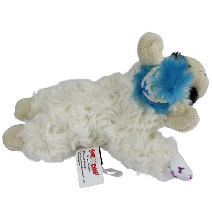 Multipet Happy Birthday Mini Lamb Chop Dog Toy Small (Blue)