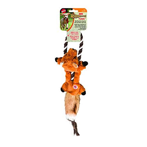Spot Ethical Pets Fox Mini Skinneeez Tugs Dog Stuffingless Toy, 14'