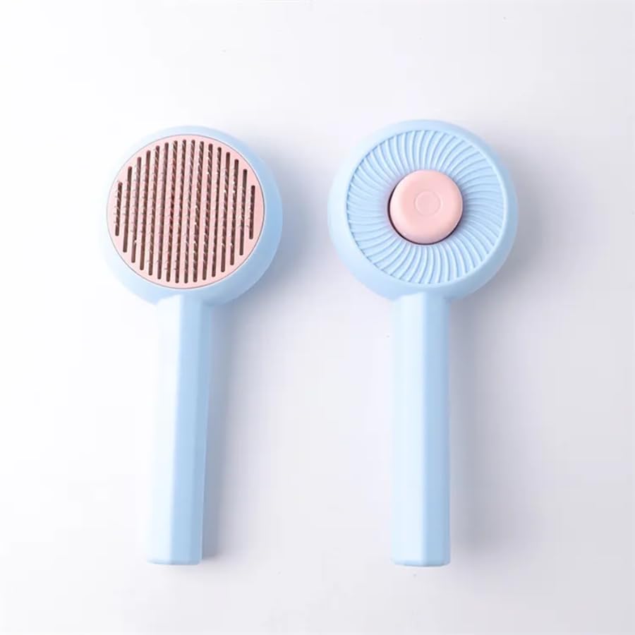Psk Pet Mart 1Pcs Pet Cat Grooming Comb, Stainless Steel Deshedding Tool For Cats, Hair Detangling Flea Removal Brush, Comfortab