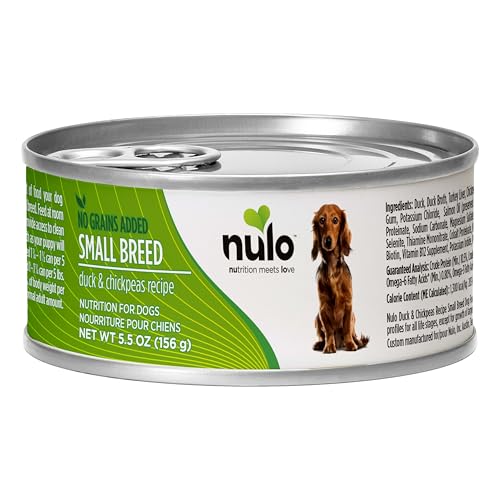 Nulo Grain-Free Duck & Chickpeas Wet Dog Food, 5.5 oz Cans, Pack of 24