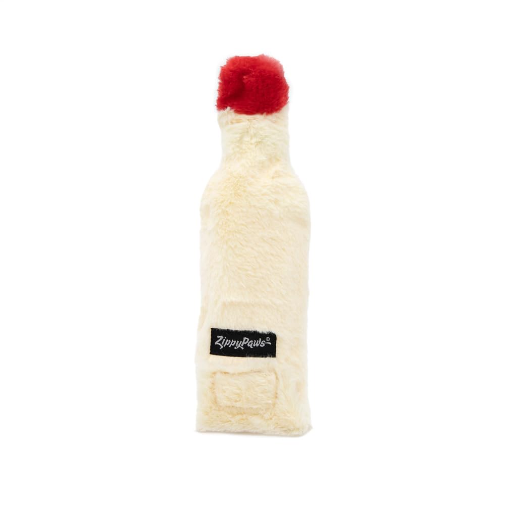 Zippypaws Happy Hour Crusherz Christmas Dog Toy - Plush Squeaky Holiday Dog Gifts For Small & Medium Puppy Dogs, Interactive Hid