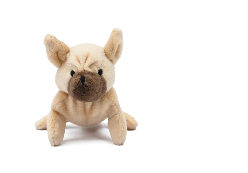 Oscar Newman French Bulldog Pipsqueak Toy, 5-Inch Length, Tan