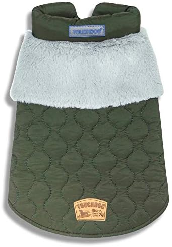 Touchdog Furrostbite Fur And Fleece Fashion Dog Jacket Xlarge/Green