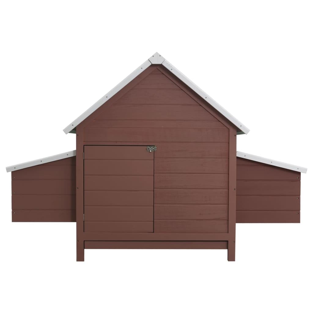 vidaXL Chicken Coop Brown 61.8x38.1x43.3 Wood