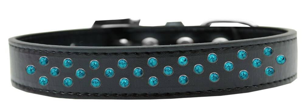 Dog, Puppy & Pet Fashion Collar, Southwest Turquoise Pearl Rimsets Sprinkles - 18 - Black