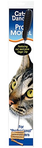 Cat Dancer Pro-Model Interactive Cat Toy with Cage Clip, Black, 1 Pack, Polypropylene, Model 151-D