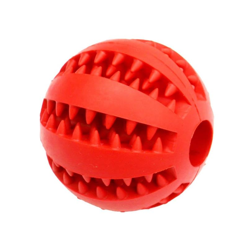 Kittupet Dog Toy Ball Nontoxic Bite Resistant Toy Ball For Small Pet Dogs Puppy Cat Dog Pet Food Treat Feeder Chew Tooth Cleanin