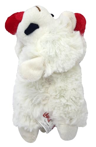 Multipet Lamb Chop White 6' Small | White Lamb Chop Dog Toy | Lamb Chop Sqeaker Toy | 6' | White | Officially Licensed
